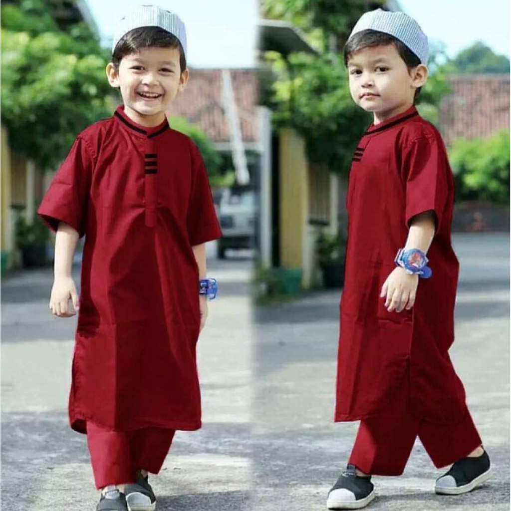 baju koko anak laki-laki/baju muslim anak/pakaian muslim anak laki-laki/fashion muslim