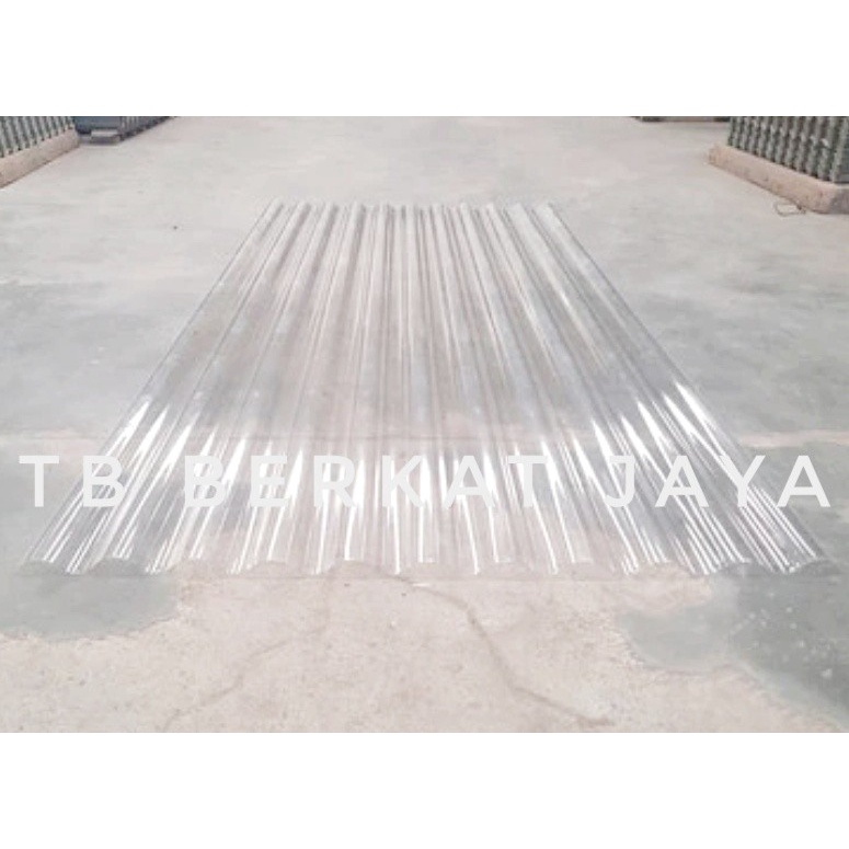 ATAP FIBER GELOMBANG PLASTIK CLEAR BENING LASERPLAST 180 CM X 80 CM