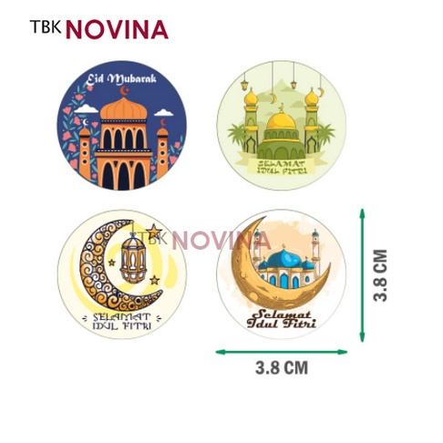 [KODE EID ] Stiker Idul Fitri / Stiker Lebaran / Label segel Terima kasih 2.5cm &amp; 3.8cm (10pcs)
