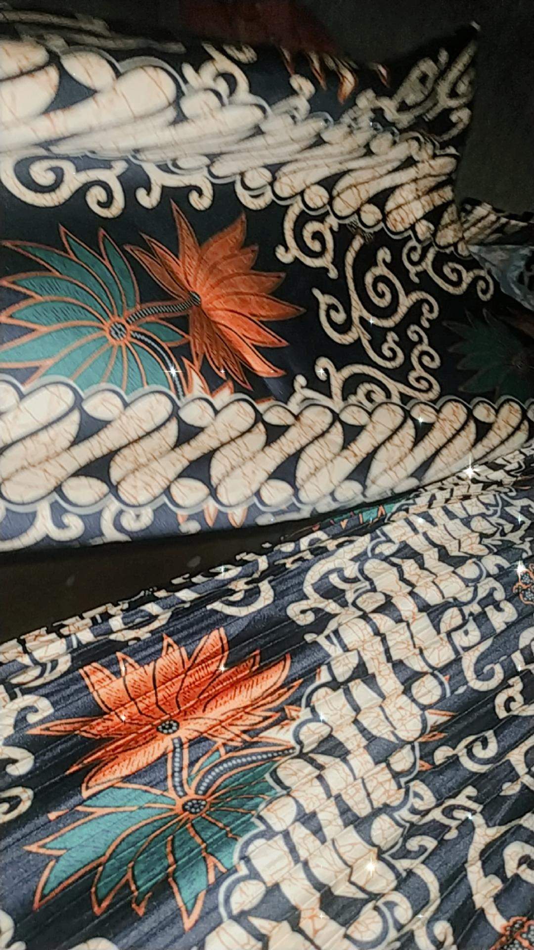 Couple Rok Plisket Set Kemeja Batik Cowok / Couple / Batik Couple / Rok Plisket Jumbo / Kemeja Batik