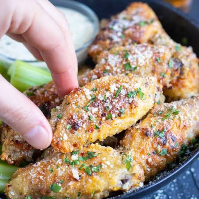 

chiken wings garlic parmesan uk 500 gram