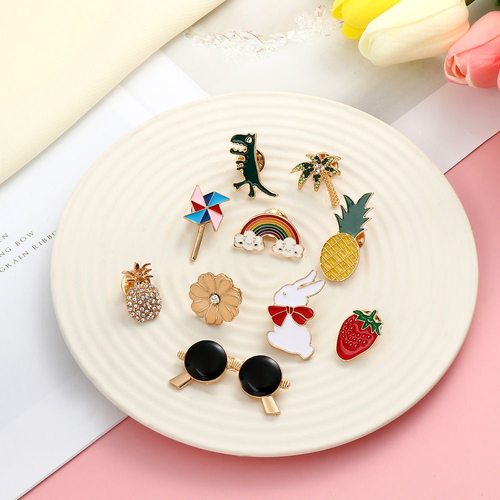 ROW Fashion Collar Pin DIY Decoration Enamel Brooch Japan Brooch Cute Jewelry Accessories Creative Alloy Badge