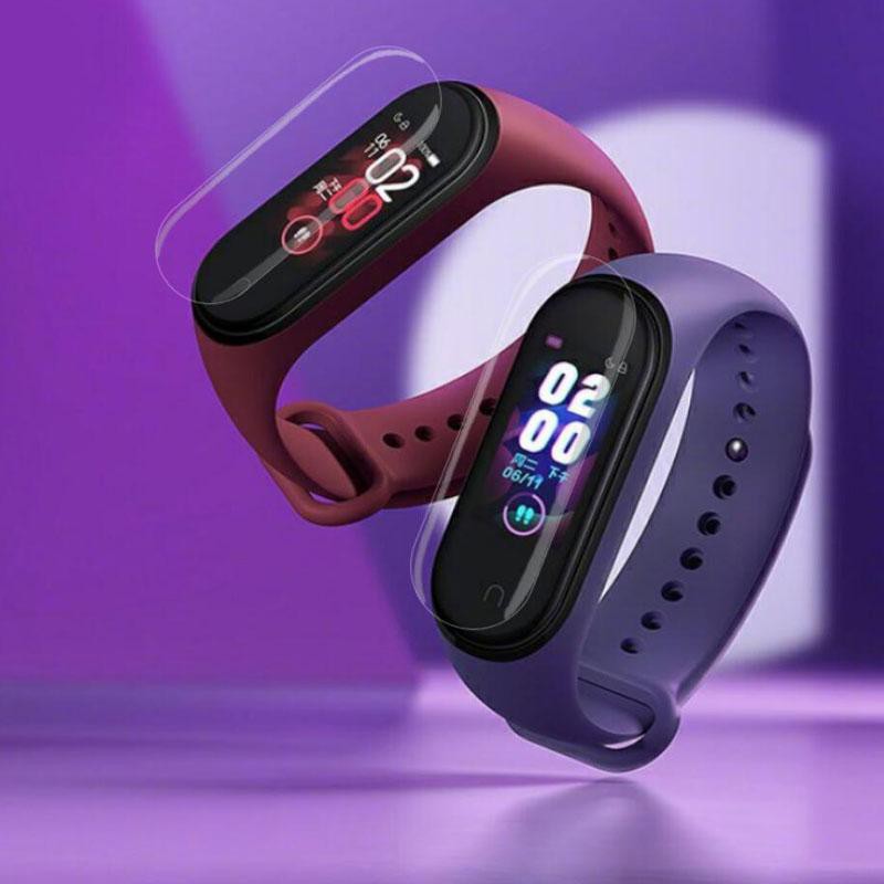 Xiaomi Mi Band 3 4 5 6 7 8 Pelindung Layar Miband Smart Wristband TPU Film Pelindung Cover