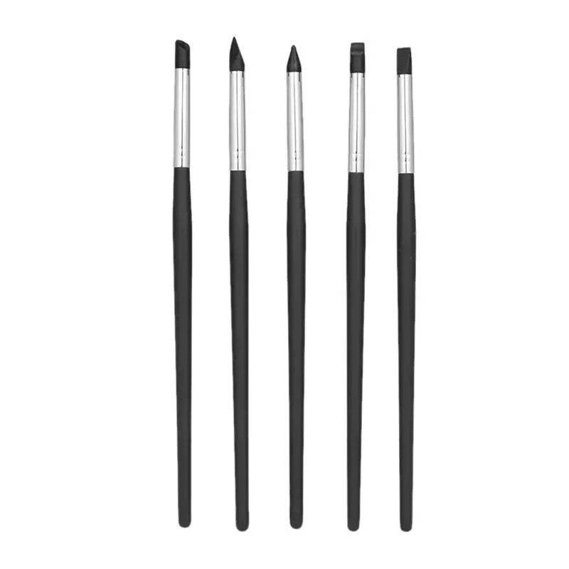 Dental kuas silicone brush pen carving kuas silicon brush gigi hitam silikon black alat ukir tambal gigi