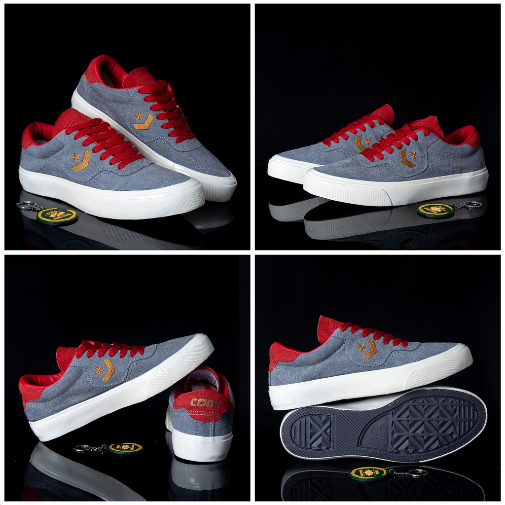 (BISA COD) SEPATU LOUIE LOPEZ PREMIUM SNEAKERS PRIA SEPATU LOUIE LOPEZ GREY RED