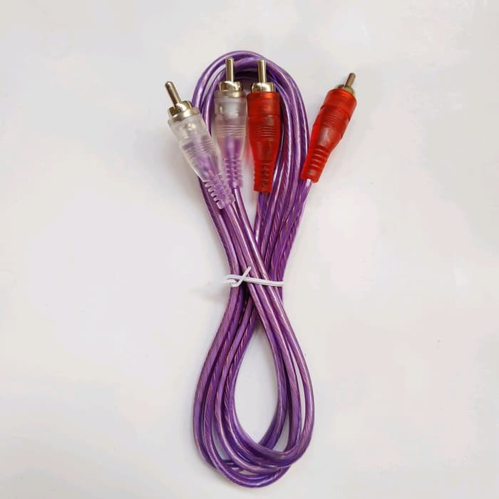 Kabel RCA 2x2 Intracom kabel cd dvd kabel audio jack tv ke salon 2x2 cabang 2 kabel aux kabel salon