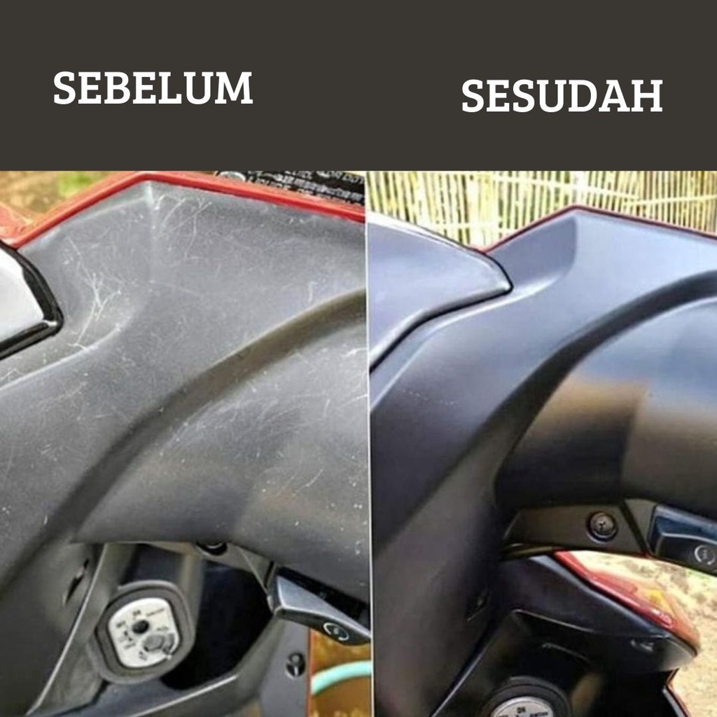 PENGHITAM BAN MOTOR SEMIR BAN MOBIL PENGKILAP BODY DOFF KENDARAAN GLOSY 250 MIL