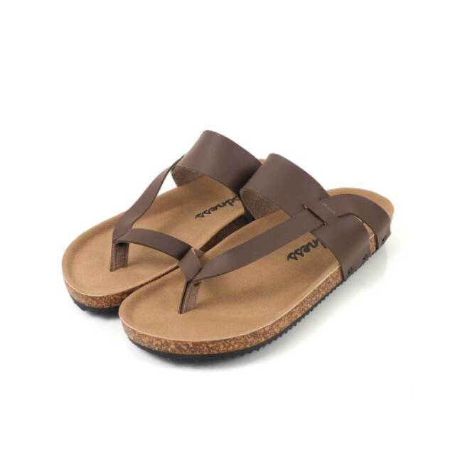 HARGA PROMO SANDAL KULIT GOODNESS LOOP BROWN