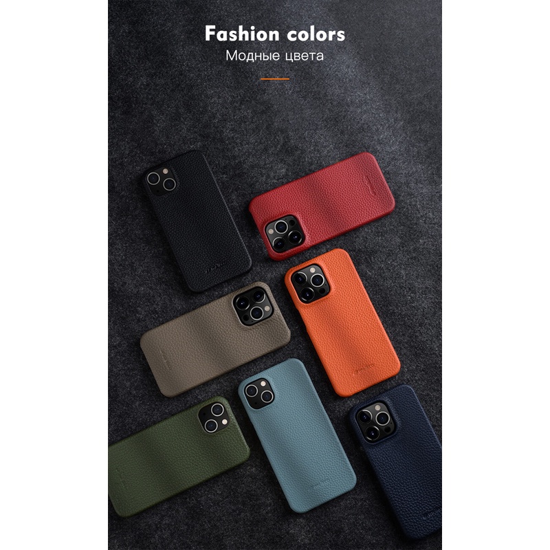 Melkco Case Bahan Kulit Sapi Untuk iPhone 13 Pro Max 12 mini 11