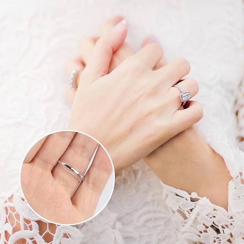 12 Pcs / Set Alat Pengatur Ukuran Cincin Bahan Plastik Transparan Anti slip Dapat Disesuaikan