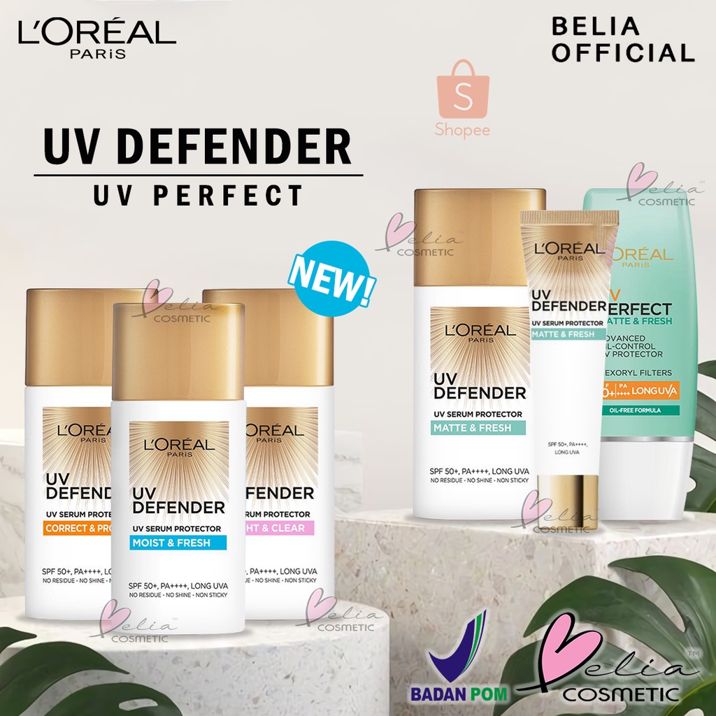 VINLA L'Oreal UV Defender Protector SPF 50 15 Sunscreen Sunblock Loreal Perfect Matte & Fresh