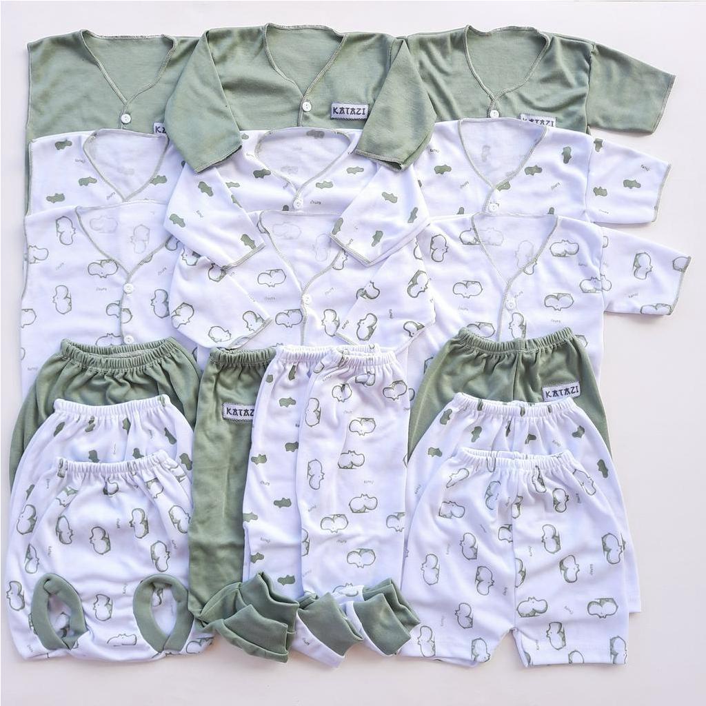 Promo Terbaru Paket Perlengkapan Baju Celana Bayi 18 Pcs Baby Newborn Lengkap 9 Stel