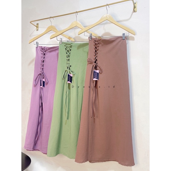 ROK AESTHETIC SIMPUL CRINKLE AIRFLOW PREMIUM / rok murah / ROK SERUT CRINKEL AIRFLOE/ ROK serut / rok best seller