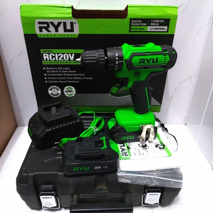 bor cordless ryu 20v bor baterai ryu 20v Rci20v