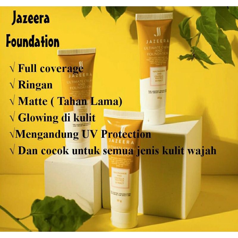 [KOSMETIK JAZEERA] FOUNDATION PERAWATAN WAJAH.