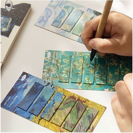 Clasic Color of Van Gogh Sticky Notes (90pcs)