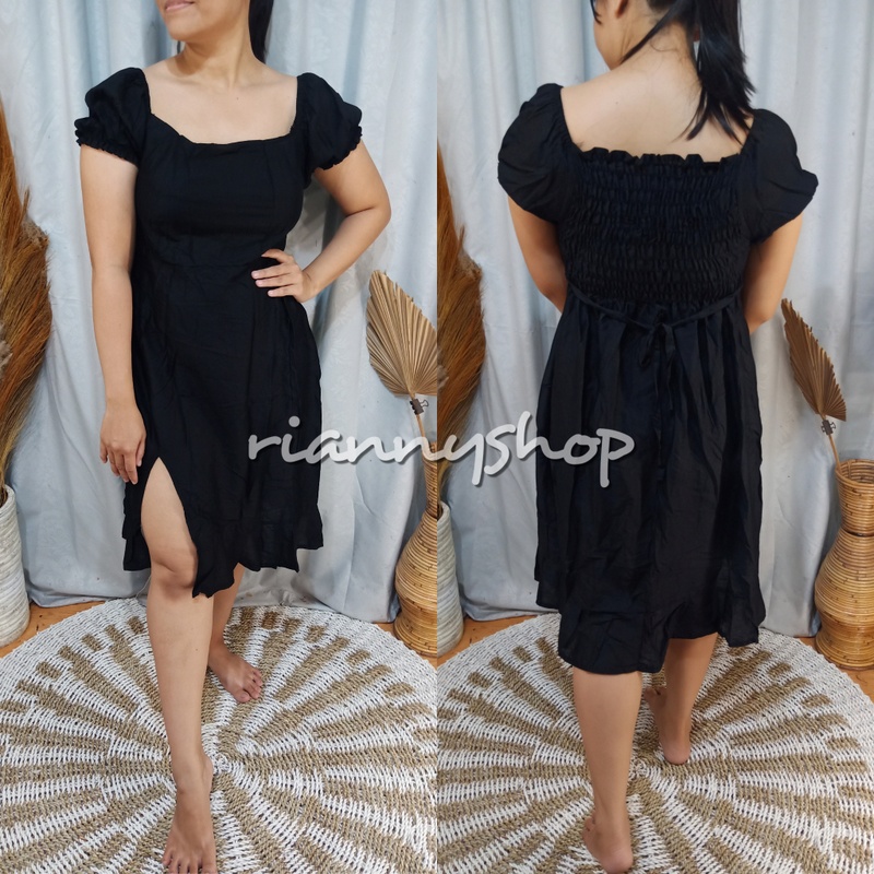 SEXY DRESS RAYON BALI MOTIF POLOS