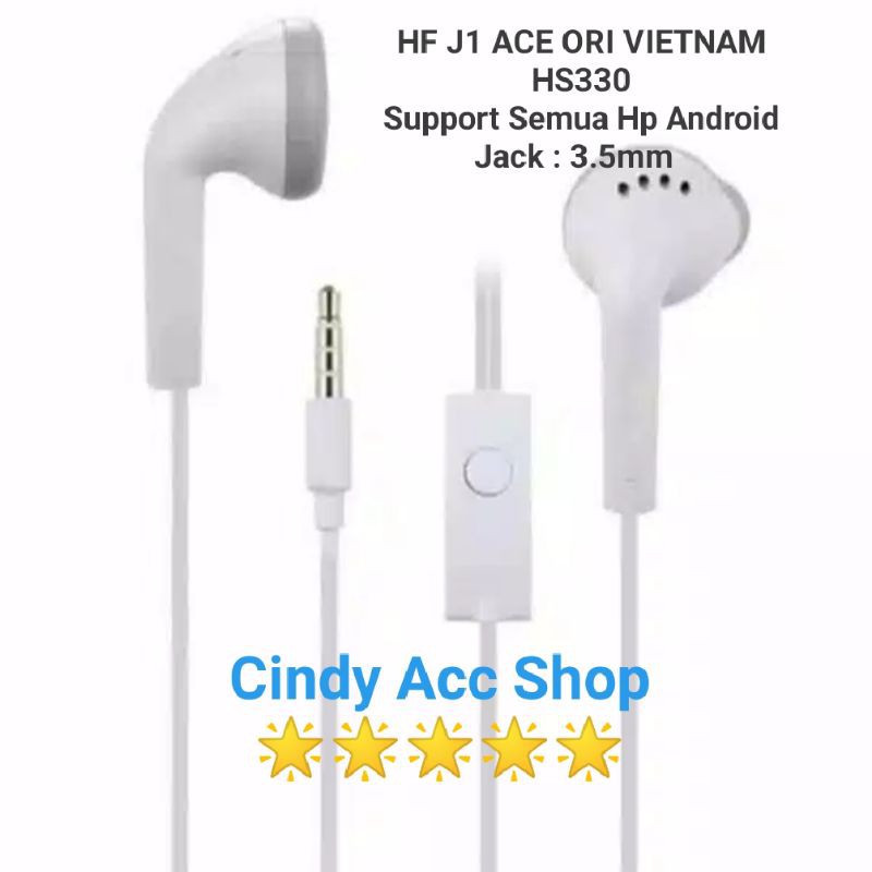 Handsfree J1 Ace Original Vietnam HF Smule H330 Support All Hp Android