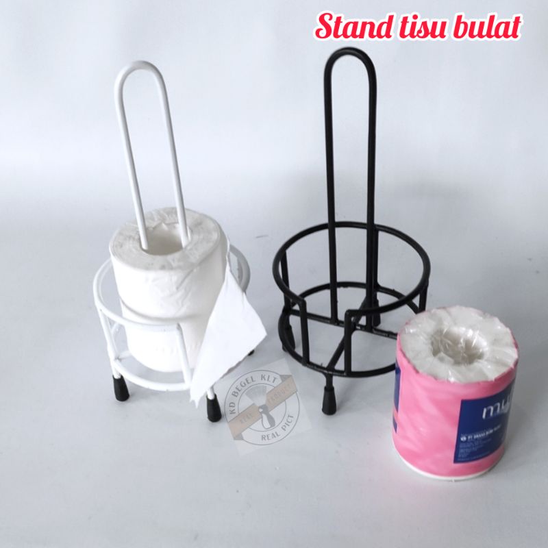 tempat tisu | stand besi tempat tisu dapur | holder tisu dapur
