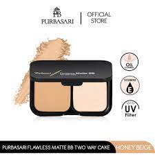 Purbasari Flawless Matte BB Two Way Cake Honey Beige