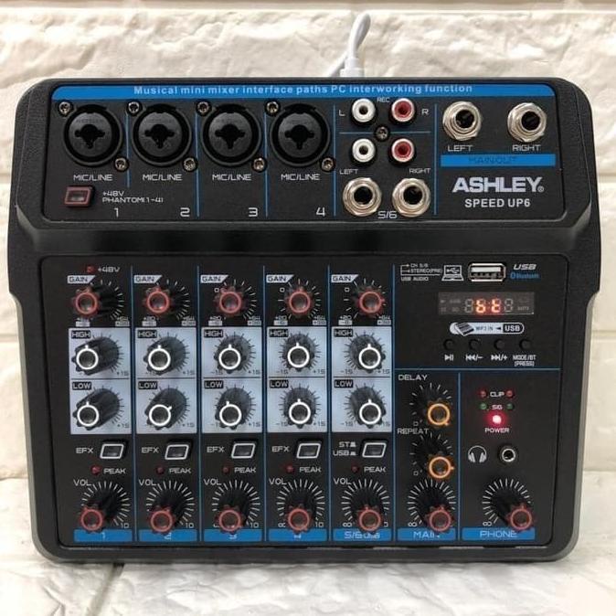 Mixer Recording Audio Interface Ashley SpeedUp 6 channel Soundcard PC