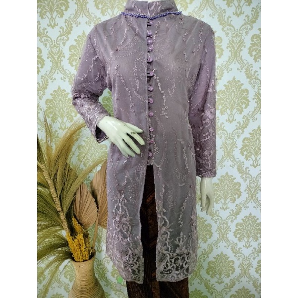 KEBAYA TUNIK IBU BESAN SIZE XL (LD 110), XXL (LD 115), XXL ( LD 120)