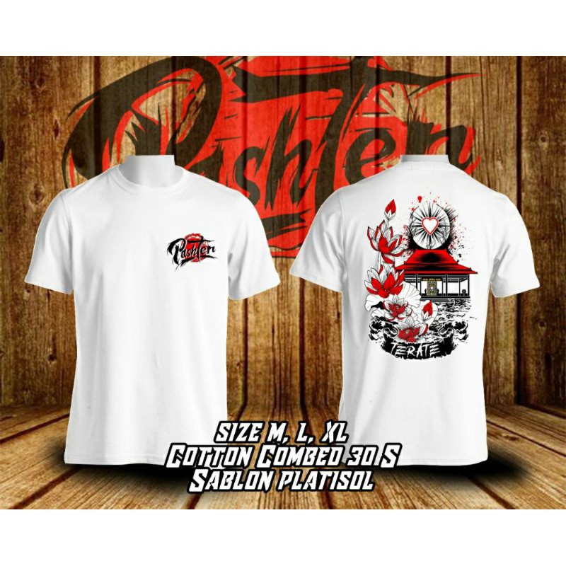 Kaos PSHT warna putih terbaru Fre stiker