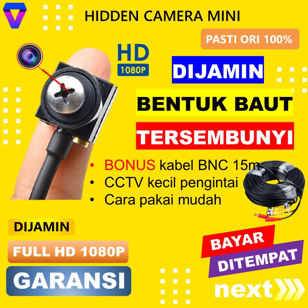 KAMERA MINI TERSEMBUNYI CAMERA MNI CCTV MINI KAMERA PENGINTAI MINI SPY CAM IP KAMERA CCTV MINI JS18