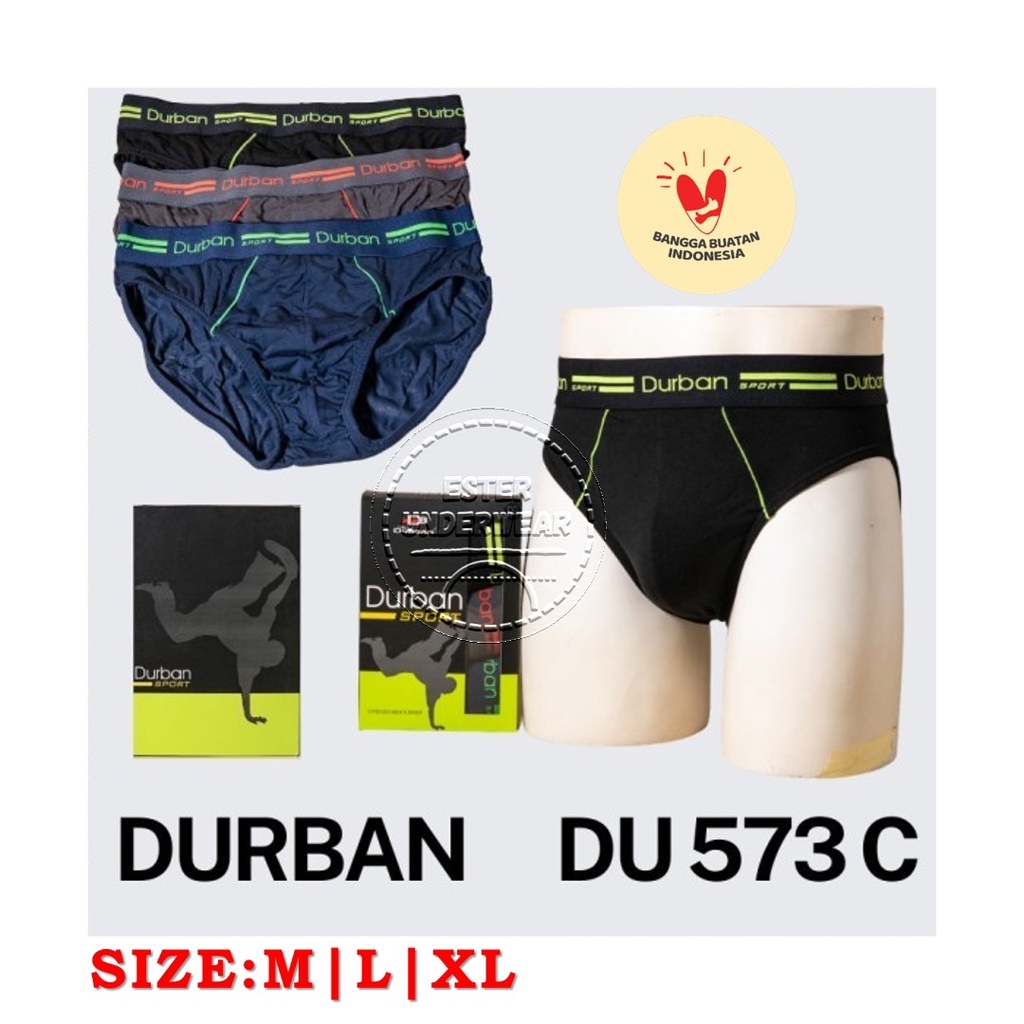 Celana Dalam Pria Dewasa Durban Sport DU 573C Isi 3Pcs/Pack