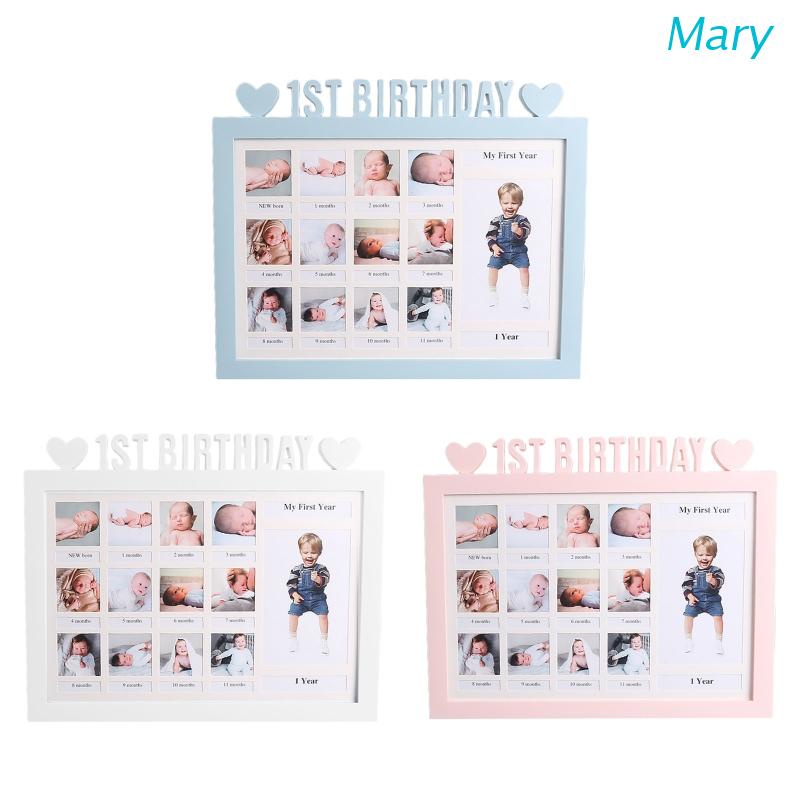 Mary Bingkai Foto Bayi 0-12 Bulan Bahan Plastik DIY