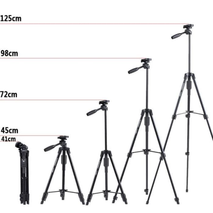 Tripod BLUETOOTH Yunteng VCT-5208 1,25Cm / 1 Meter Standing Hp dan Camera Phone Holder HP Handphone