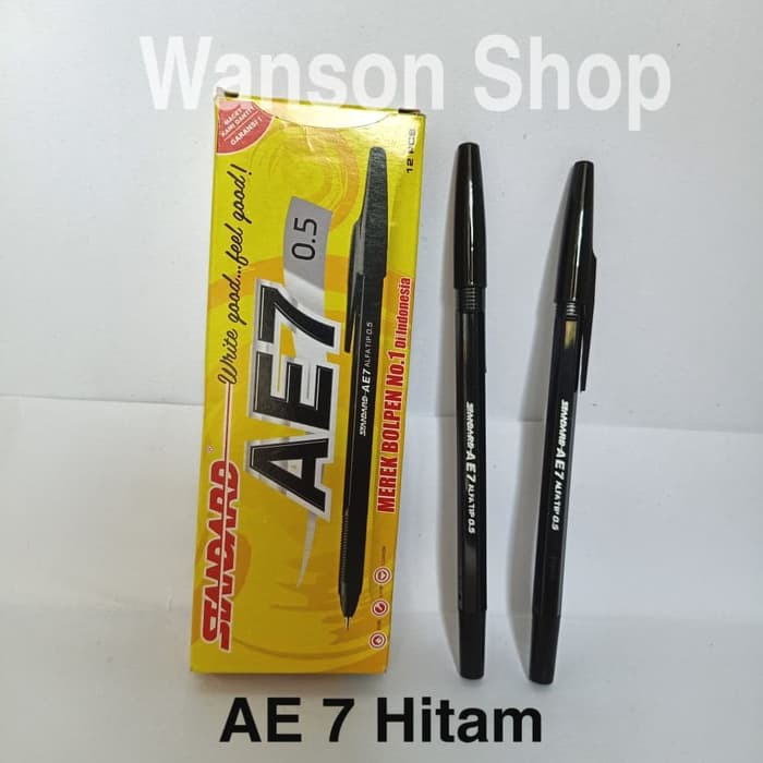 

NEW STOCK PULPEN STANDART AE7 MURAH / PEN AE7 MURAH HITAM