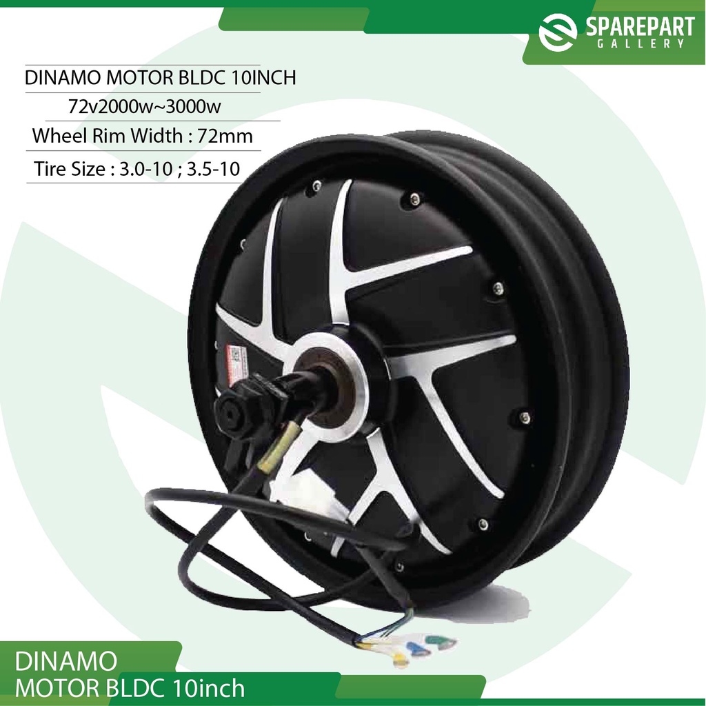 Dinamo bldc 10inch 72v 2000w-3000w electric scooter hub motor ring10&quot;