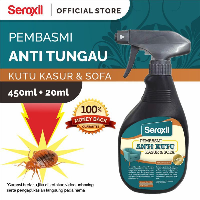 Seroxil Pembasmi Anti Tungau Kutu Kasur &amp; Kutu Busuk 450ml