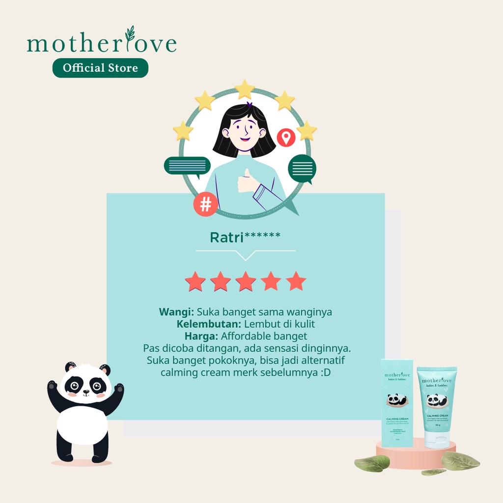 Motherlove Calming Cream 30 g babies &amp; toddlers Alergi Minyak Telon Kayu Putih Krim Hangat Untuk Bayi Masuk Angin Batuk Pilek Kulit Sensitif