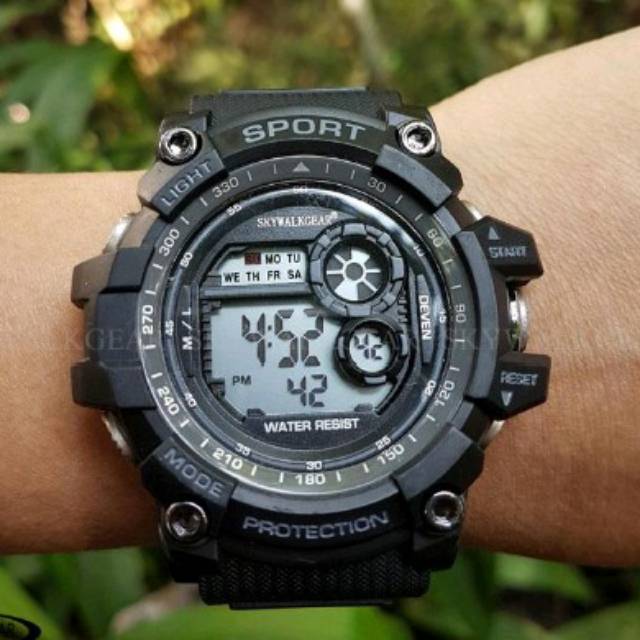 Jam tangan pria sporty skywalkgear hitam