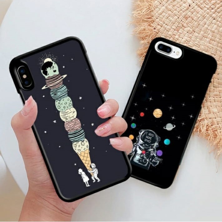 [P05] Phone Case Glossy 2D Astronat For Oppo Vivo Xiaomi Realme Samsung Iphone