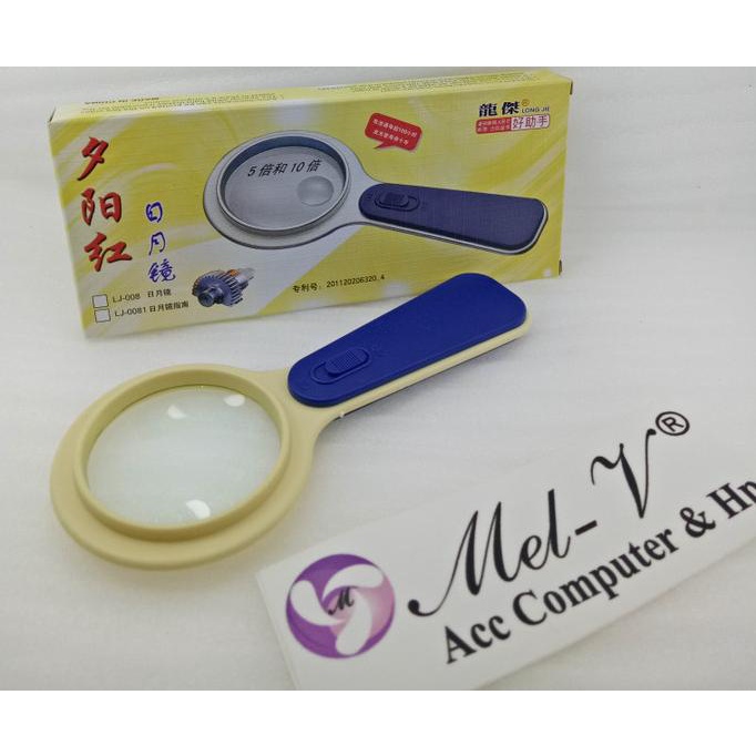 

Big Sale Kaca Pembesar / Magnifier / Magnifying Glass Lurus + Lampu Led LJ-009 Big Sale