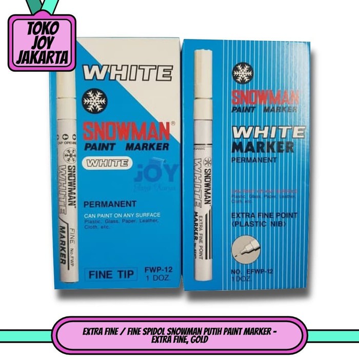 

EXTRA FINE / FINE Spidol Snowman Putih Paint Marker