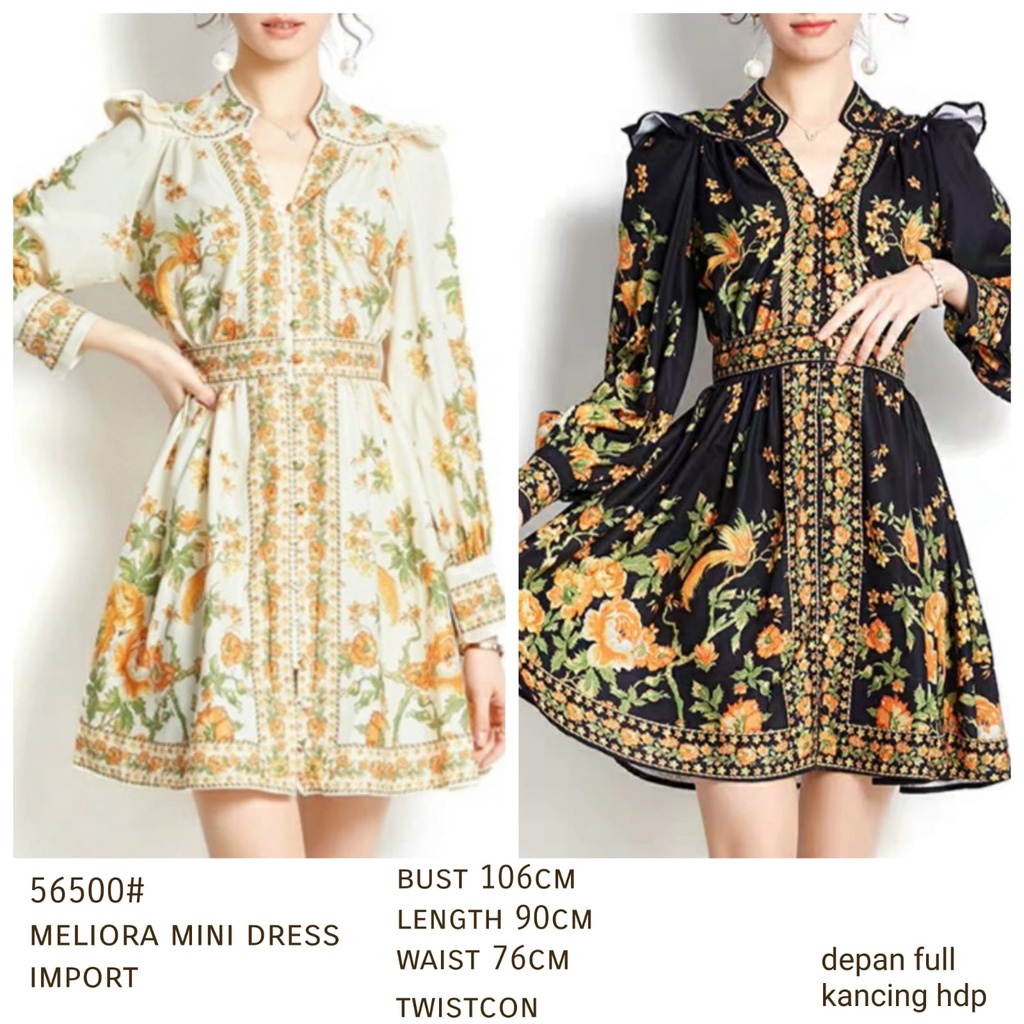 56500# meliora mini dress FASHION WANITA GROSIR three m threem 3m 3ms