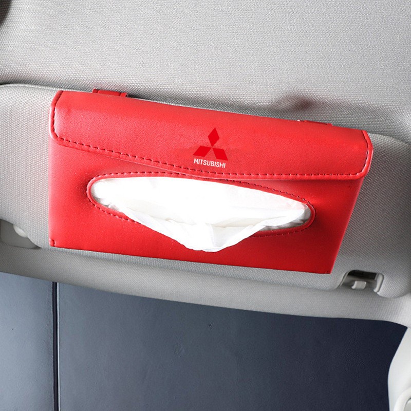 G-club Kotak Tisu Bahan Kulit PU Untuk Sun Visor Mobil mitsubishi