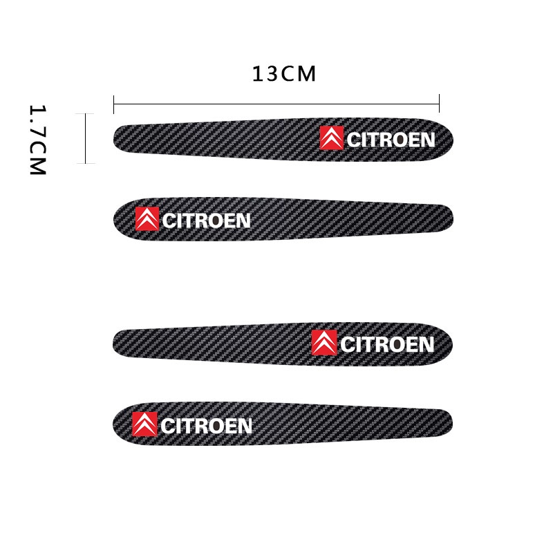 4 / 8Pcs Film Pelindung Handle Bahan Carbon Fiber Untuk Citroen C1 C2 C3 C4 C5 C3 Picasso C-Elysee Jumper