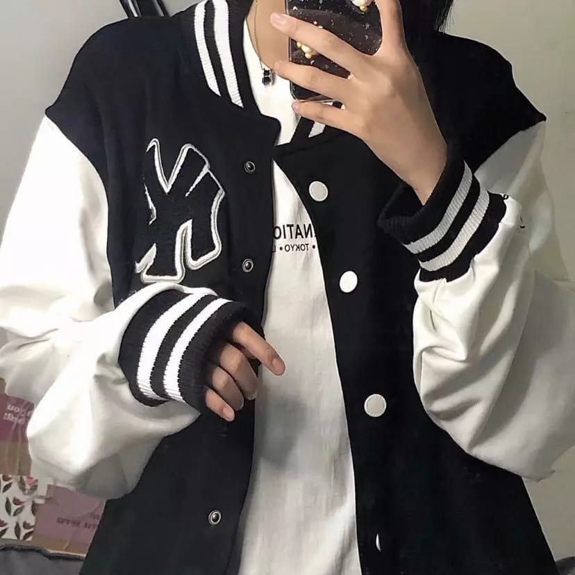Jaket Baseball Varsity Oversize - Ny 1903 Baseball - Korean Jacket Sporty