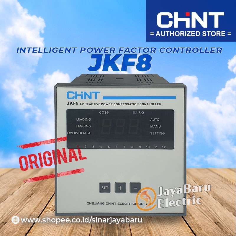 Intelligent Reactive Power Factor Controller CHINT JKF8 JKF8-12
