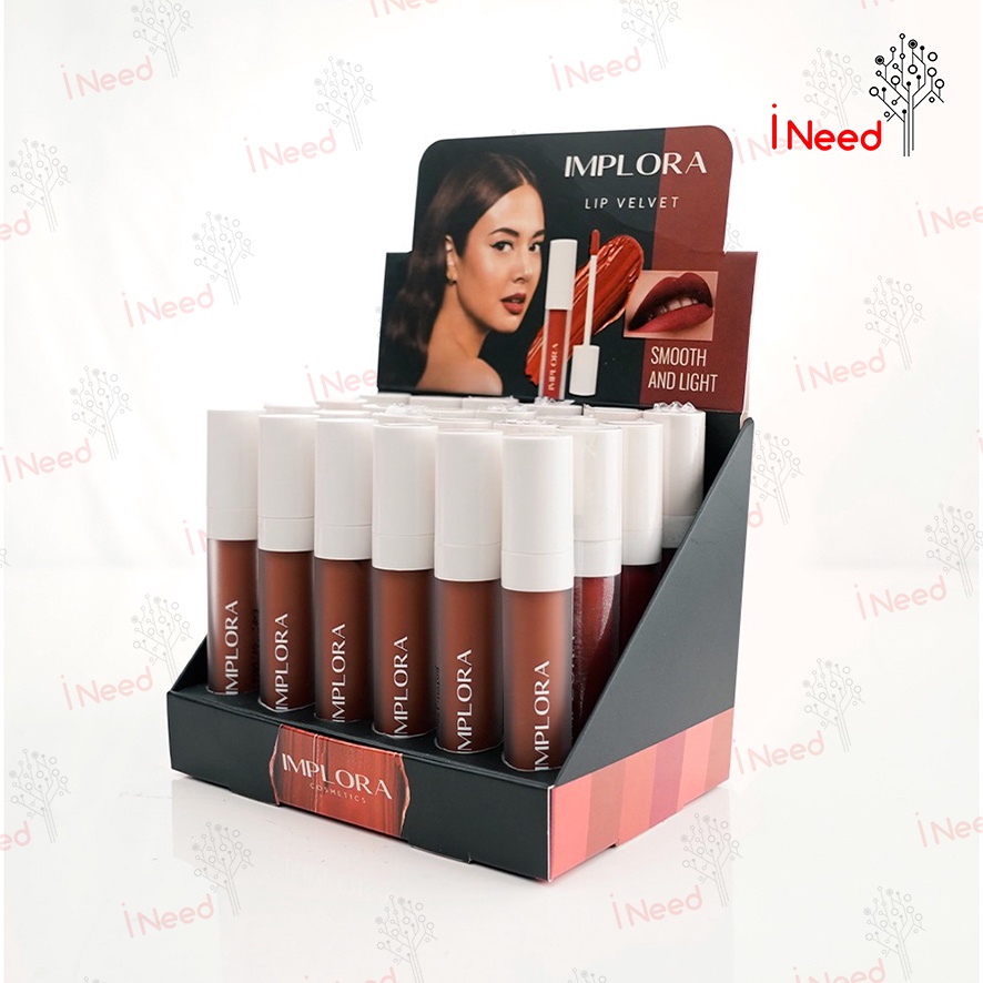 (INEED) IMPLORA Lip Velvet 4,6 gram | Lip Cream Matte | Lipstik | Lipvelvet BPOM