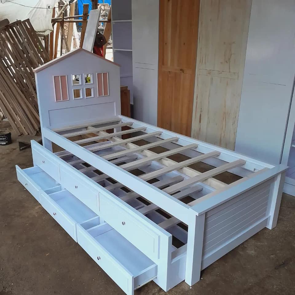 Dipan anak sorong, kasur sorong 2 in 1 anak