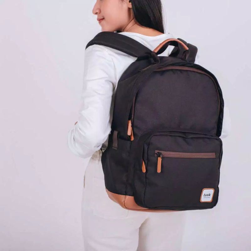 TUSK Migi Black tas Backpack muat laptop