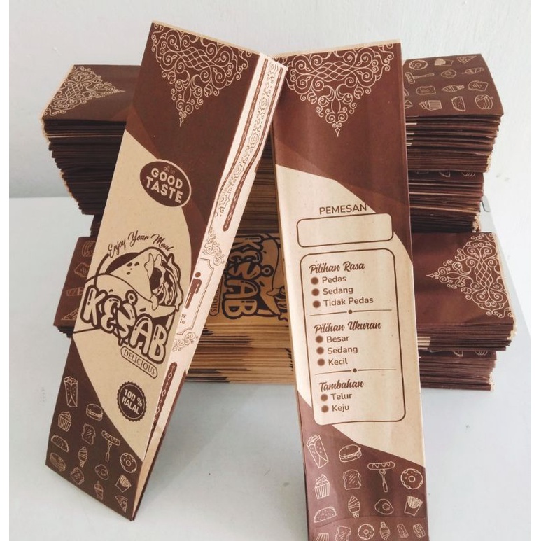 

Kemasan Bungkus Wadah Kebab D2 - 50pcs