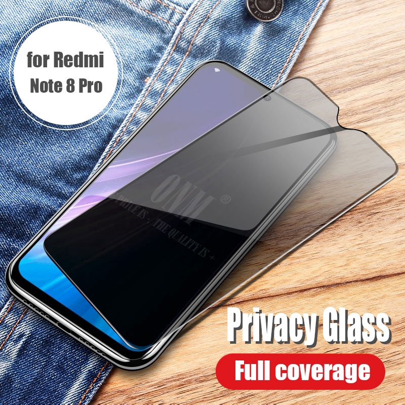 For  Xiaomi Redmi Note 8 Pro Privacy Anti Spy Tempered Glass Film Screen Protector