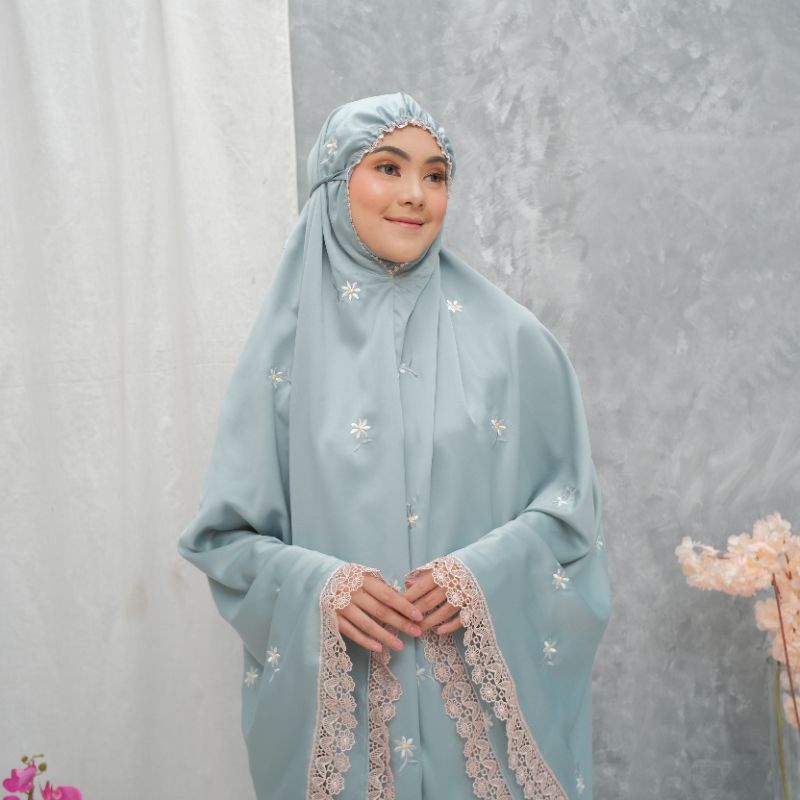 Mukena Dewasa Bordir Jumbo Sutra Velvet